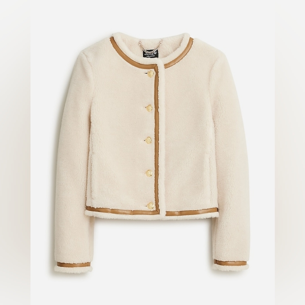Collection lady jacket in sherpa blend - New With Tags - Size 4 - J.Crew